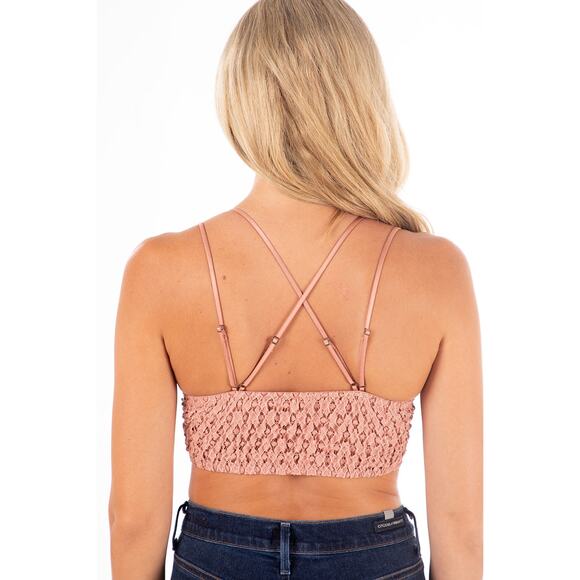 Mauve Crochet Lace Bralette - S - Picture 2 of 7